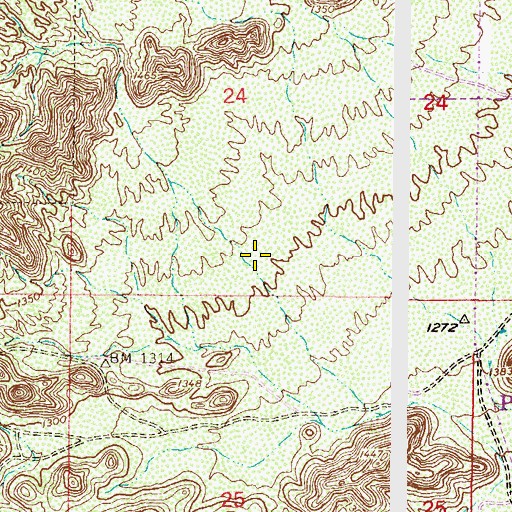 Topographic Map of Kyrene Centennial Middle School, AZ