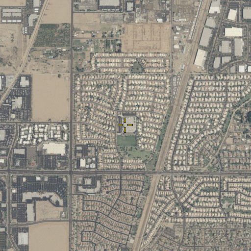 Aerial/Satellite Image of Kyrene de las Manitas Elementary School, AZ