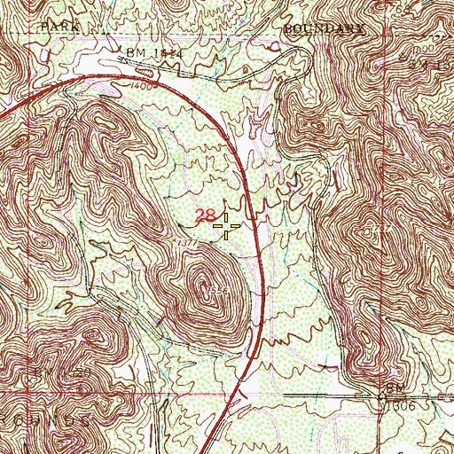 Topographic Map of Kyrene del los Cerritos Elementary School, AZ