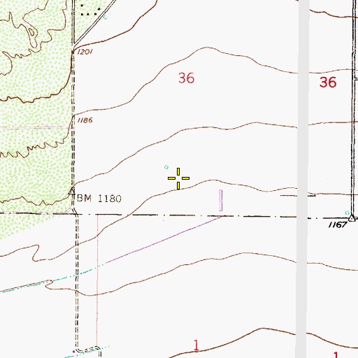 Topographic Map of Kyrene de los Lagos Elementary School, AZ
