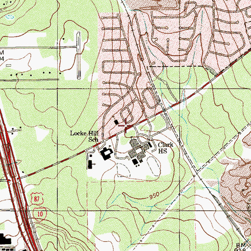 Topographic Map of Shavano Baptist Church, TX