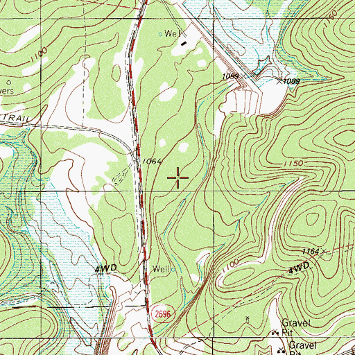 Topographic Map of Rolling Hills Academy, TX