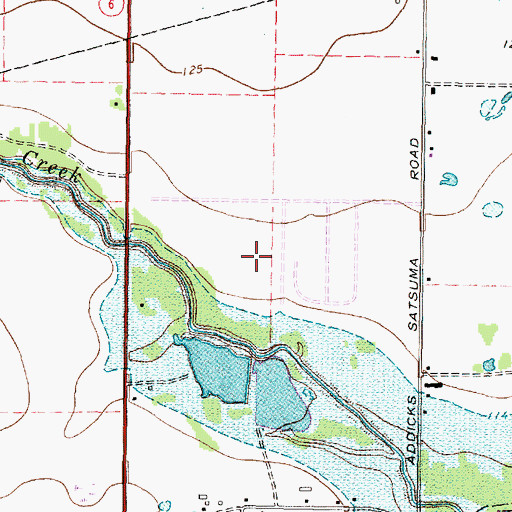 Topographic Map of Concord Colony, TX