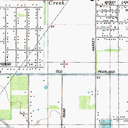 Topographic Map of Ravenwood Estates, TX