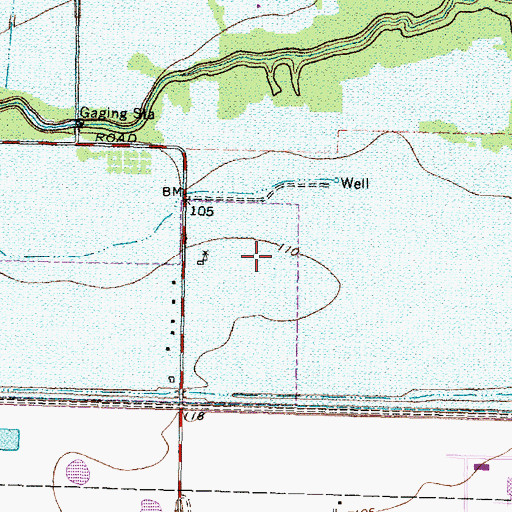 Topographic Map of Mayde Creek Farms, TX