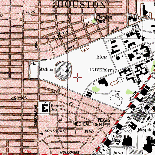 Topographic Map of West Lot 4, TX