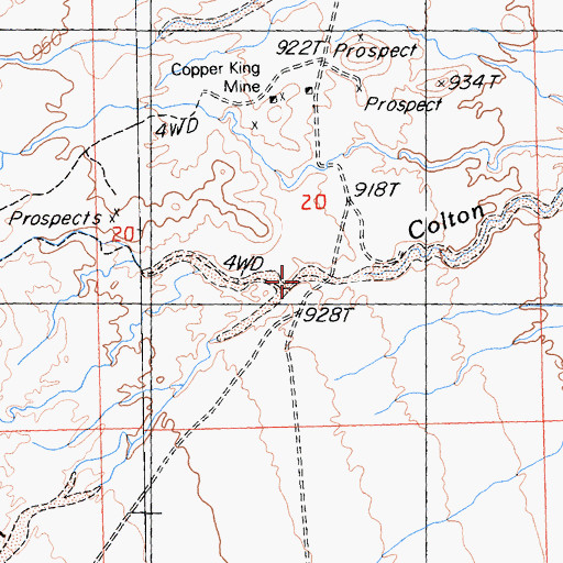 Topographic Map of Paramount Wash, CA