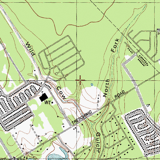 Topographic Map of Dueitt Middle School, TX
