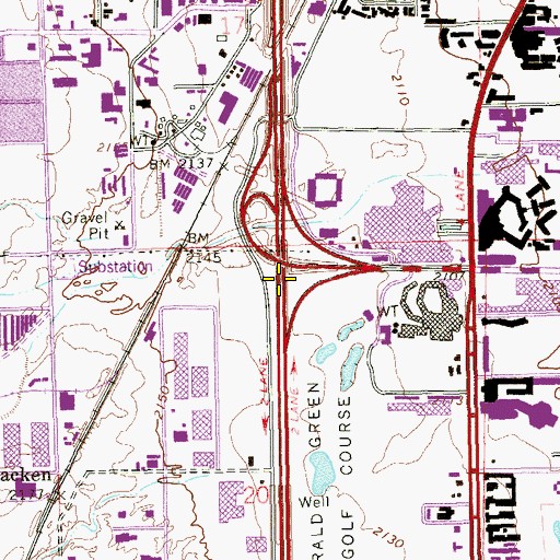 Topographic Map of Interchange 38, NV