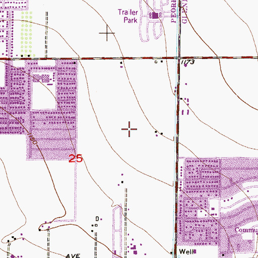 Topographic Map of Braemar VII, AZ