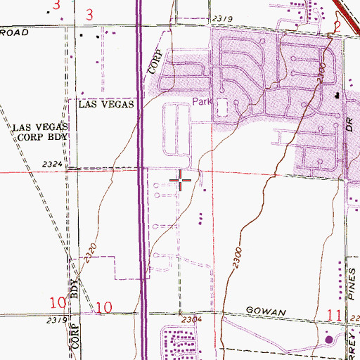 Topographic Map of Present Truth Seventh Day Church, NV