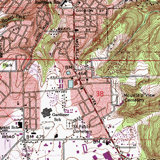 Topographic Map of Christ Apostolic Church, OR