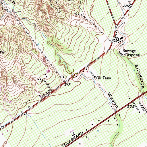 Topographic Map of Peppertree Canyon, CA