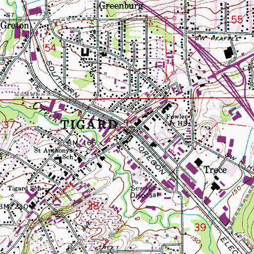 Topographic Map of Word of Grace Christian Church, OR