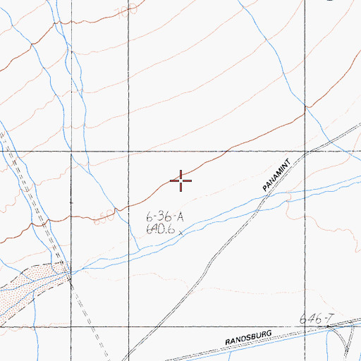 Topographic Map of Pilot Knob Valley, CA