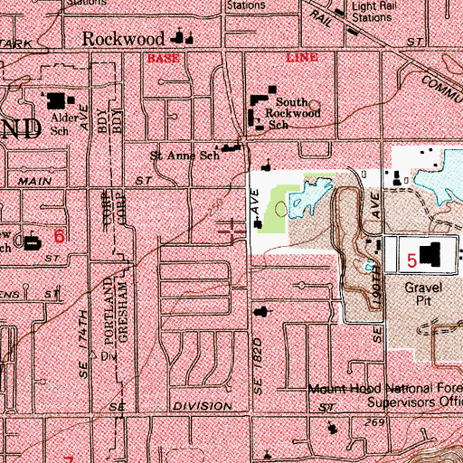 Topographic Map of Ascension Early Childhood Education Center, OR