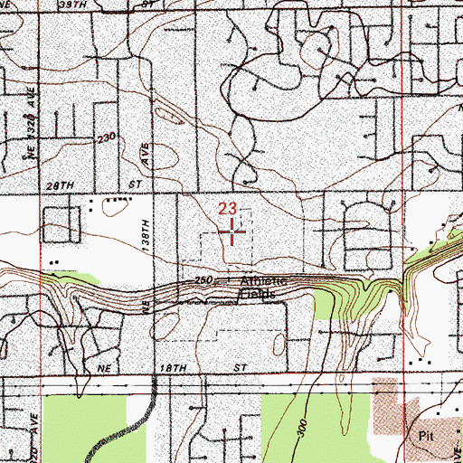 Topographic Map of Evergreen Early Childhood Center, WA