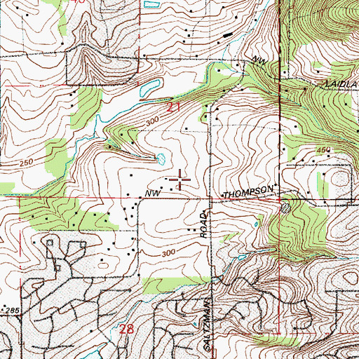 Topographic Map of Findley Elementary School, OR