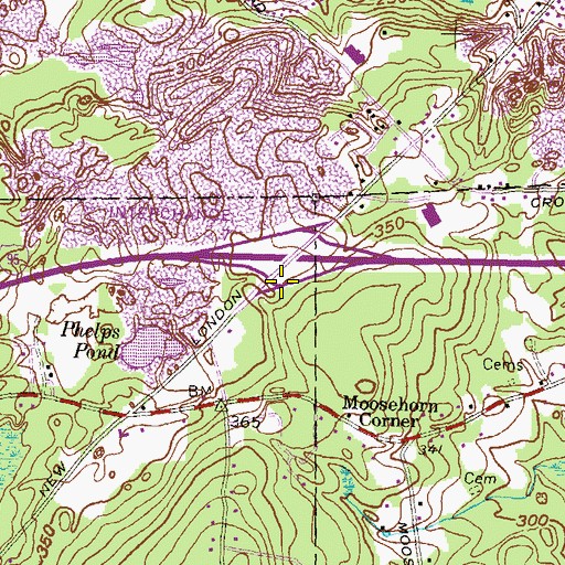 Topographic Map of Interchange 7, RI