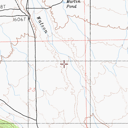 Topographic Map of Pinto Valley, CA