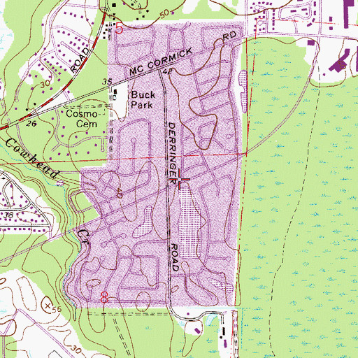 Topographic Map of Iglesia la Casa del Padre, FL