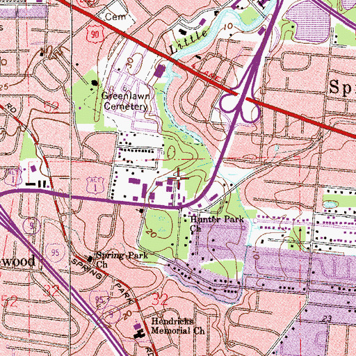 Topographic Map of Korean Bethel Presbyterian Church, FL