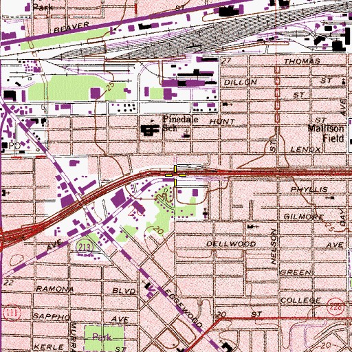 Topographic Map of Interchange 360, FL