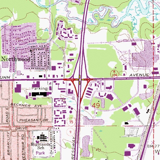 Topographic Map of Interchange 360, FL