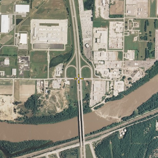 Aerial/Satellite Image of Interchange 8B, KS