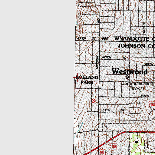 Topographic Map of Horizon Academy Elementary School, KS