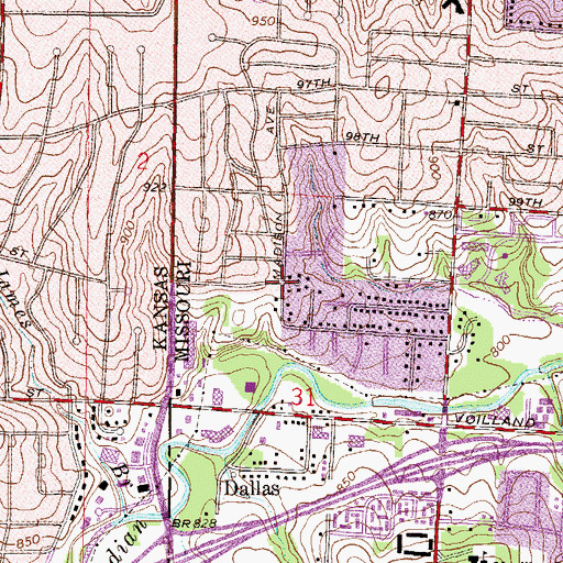 Topographic Map of Summit View Church of the Nazarene, MO