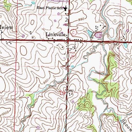 Topographic Map of Interchange 37, MO