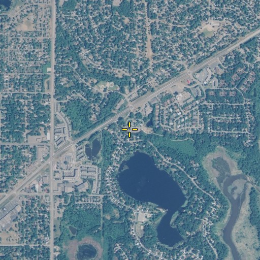 Aerial/Satellite Image of Centennial Library, MN