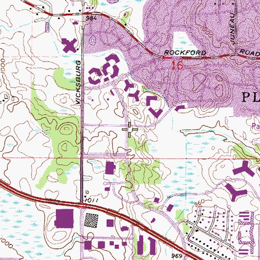 Topographic Map of Plymouth Ice Center, MN