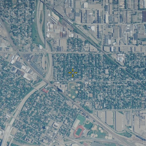 Aerial/Satellite Image of Como Evangelical Free Church, MN