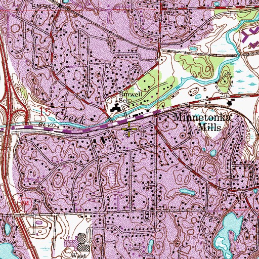 Topographic Map of Episcopal Parish Church of Saint David, MN