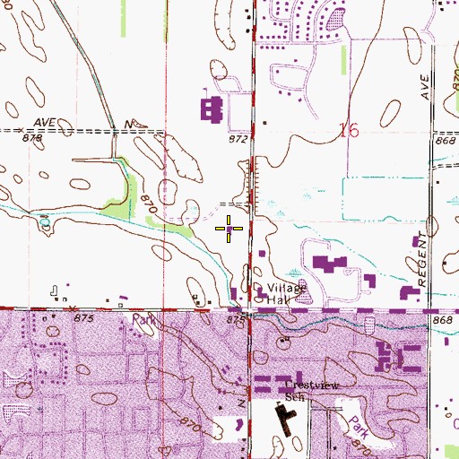 Topographic Map of Family of God Lutheran Church, MN