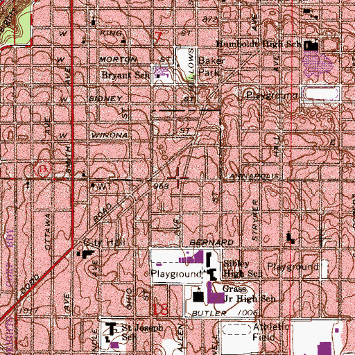 Topographic Map of Iglesia Apostolica, MN