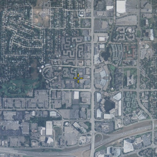 Aerial/Satellite Image of Centennial Lakes Plaza Shopping Center, MN