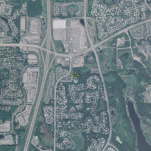 Aerial/Satellite Image of Cottonwood Plaza Shopping Center, MN