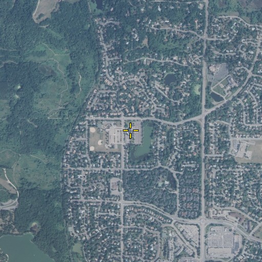 Aerial/Satellite Image of Saint Edwards Catholic Church, MN
