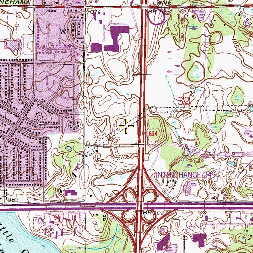 Topographic Map of Saint Matthews Catholic Church, MN