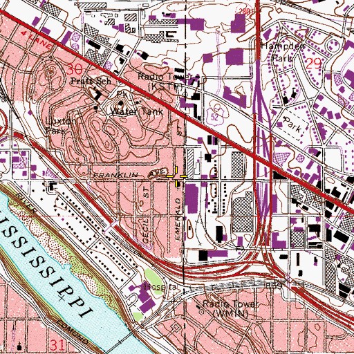 Topographic Map of Saint Panteleimon Russian Orthodox Church, MN