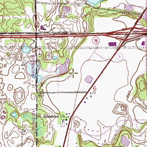 Topographic Map of Saint Croix Valley Alternative Learning Center, MN