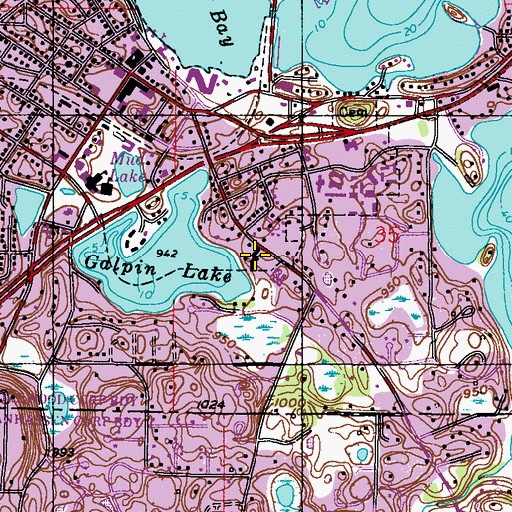 Topographic Map of Saint John the Baptist School, MN