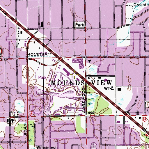 Topographic Map of Calvin Academy, MN