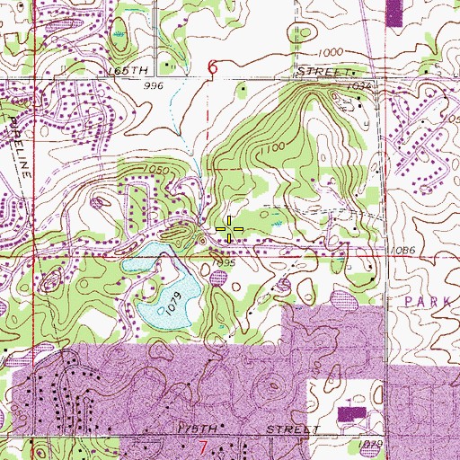 Topographic Map of Glory Academy, MN