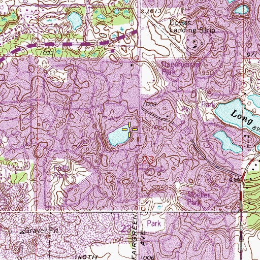 Topographic Map of Heritage Lutheran School, MN