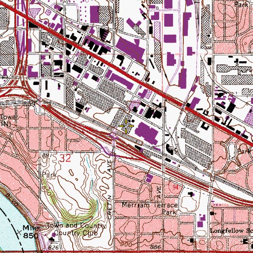 Topographic Map of High School for the Recording Arts, MN