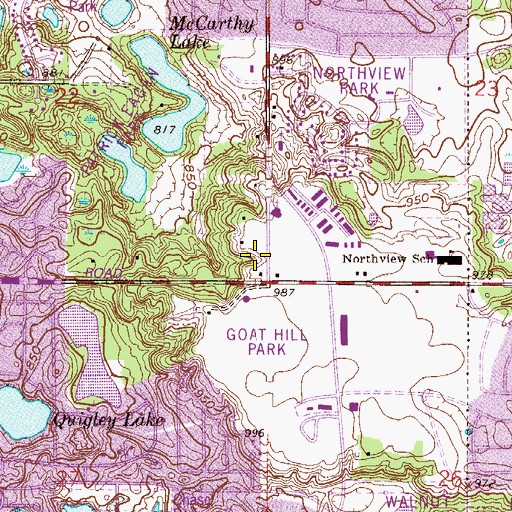 Topographic Map of Knowledge Beginnings School, MN